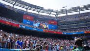Trump chega de helicóptero a East Rutherford para assistir à final do Mundial. Presidente vai entregar troféu