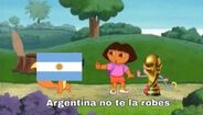 Meme da final do Mundial'2026 entre Espanha e Argentina  