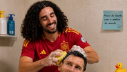 Meme da final do Mundial'2026 entre Espanha e Argentina  