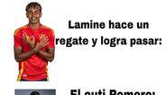 Meme da final do Mundial'2026 entre Espanha e Argentina  