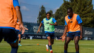 Jogadores do FC Porto em treino no Olival