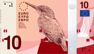 Euro com novo design apresenta o martim-pescador Alcedo atthis