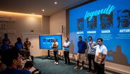 Drulovic, Fernando, Guarín e Artur visitaram o Centro de Treinos do FC Porto