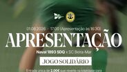 Naval recebe Beira-Mar em jogo de apresentação com cariz solidário