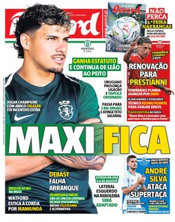 Capa do dia