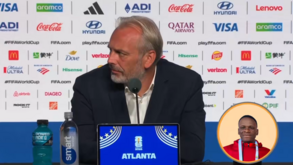 Reação de surpresa de Sébastien Desabre