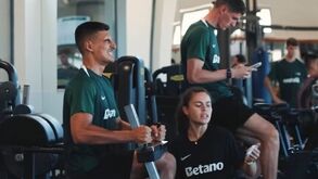 Foi logo a doer: Sporting mostra como foi o regresso ao trabalho