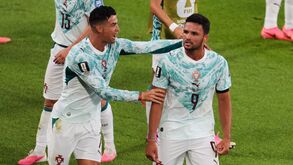 Cristiano Ronaldo e Gonçalo Ramos