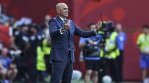Roberto Martínez no jogo com a Croácia