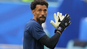 Vozinha antes do jogo com a Argentina