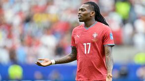 Rafael Leão durante um jogo por Portugal no Mundial'2026