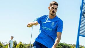 André Silva durante os treinos de pré-temporada do FC Porto