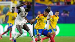 Luis Suárez durante o Colômbia-Gana
