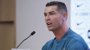 Cristiano Ronaldo em conferência de imprensa da Seleção Nacional