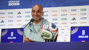 Roberto Martínez em conferência de imprensa da Seleção Nacional