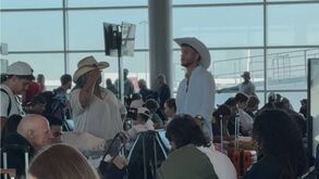 Matheus Nunes no Aeroporto em Dallas
