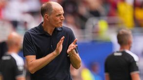 Thomas Tuchel no jogo diante da Noruega