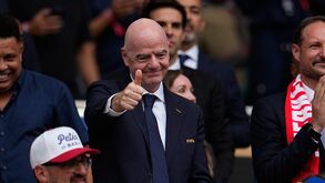 Gianni Infantino assiste a jogo do Mundial'2026