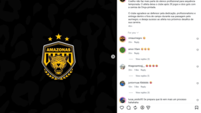 A publicação do Amazonas FC