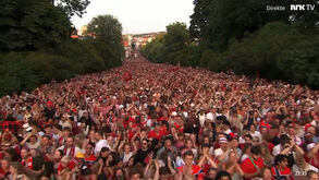 Uma verdadeira loucura: mais de 70 mil receberam seleção norueguesa em Oslo