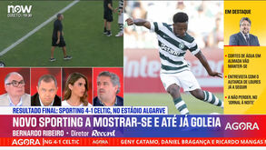 Análise ao Sporting-Celtic: 'momentos interessantes' na 1.ª parte e os dois jovens 'mais destacados'