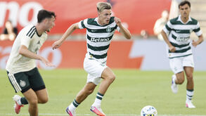 Jesse Derry entrou na 2.ª parte do particular entre Sporting e Celtic