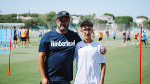 Daniel e Ricardo, os adeptos que acompanharam o Académico Viseu
