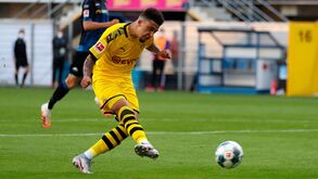 Jadon Sancho em ação