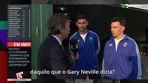«Espero não ser assim tão estúpido quando me reformar»: Romero arrasa Gary Neville após o Inglaterra-Argentina