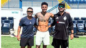 Richard Ríos após uma sessão de treinos