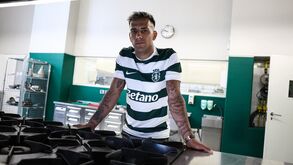 Zalazar com a camisola do Sporting
