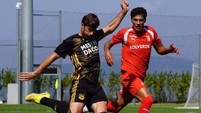 Lus. Lourosa e Sp. Braga B enfrentaram-se num jogo de preparação