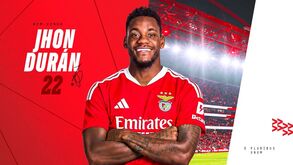 Jhon Durán reforça o Benfica