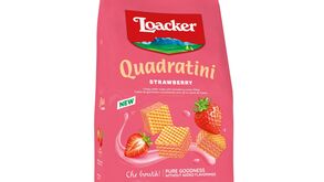 Loacker Quadratini de morango, a pura bondade sem aromatizantes