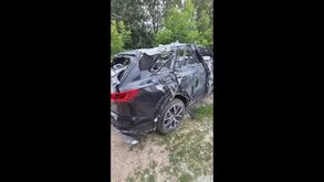 Volkswagen Touareg ainda capaz de andar depois de ser atacado... por míssil