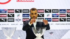 André Sousa, ex-internacional português de futsal, no sorteio da Liga Placard