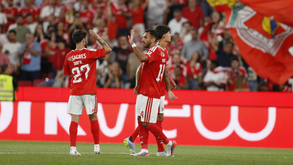 Pavlidis festeja golo frente ao St. Gallen