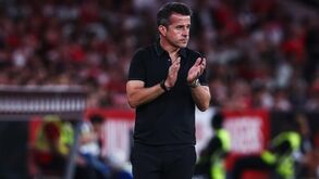 Marco Silva durante o Benfica-St. Gallen