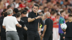 Marco Silva após o final do Benfica-St. Gallen