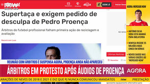 Árbitros em protesto e à espera de Proença: ponto de situação em direto de Tomar
