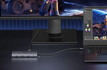UGREEN Hub 10 em 1 com dupla HDMI, 8K e PD 100W, ideal para produtividade