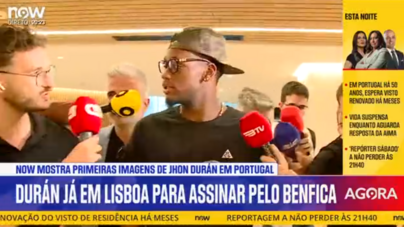 Jhon Durán em Lisboa para reforçar o Benfica: «É a maior equipa de Portugal»