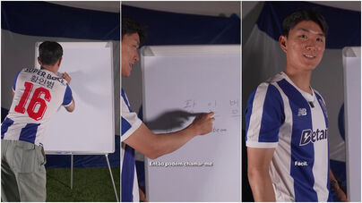 Tem dificuldades em pronunciar 'Inbeom'? O reforço do FC Porto dá-lhe uma ajuda