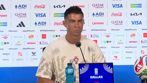 Cristiano Ronaldo: «Hoje cruzámo-nos com malta da Venezuela, da Colômbia. E ver muitos com lágrimas nos olhos...»