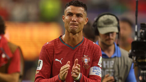 Cristiano Ronaldo em lágrimas após o adeus de Portugal ao Mundial'2026