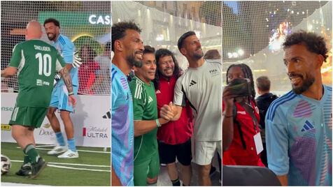 Cafú, Sneijder e até Djokovic: Vozinha participa e vira 'superstar' em jogo de lendas em Nova Iorque