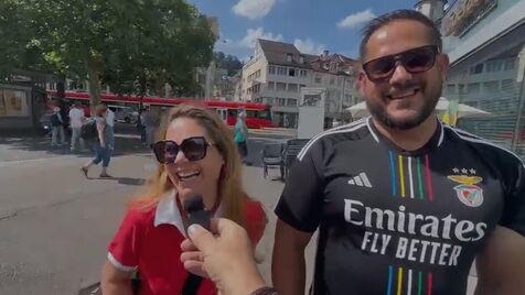 «Nem sabes... hoje joga o Benfica»: Renata pensava que ia a um almoço romântico a St. Gallen mas o plano era outro