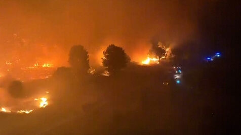 Imagens aéreas revelam dimensão dos incêndios perto de Madrid