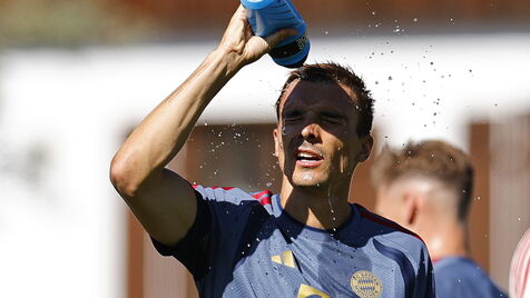 Palhinha no treino do Bayern Munique