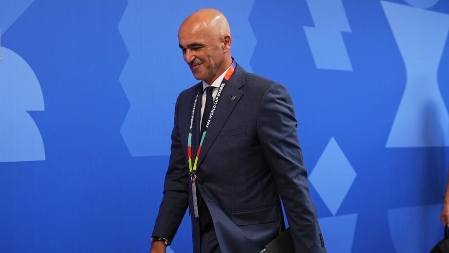 Roberto Martínez na chegada ao estádio